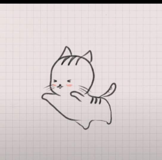 小猫咪简笔画 小猫咪简笔画图片大全