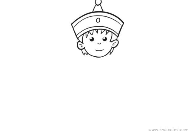 蒙古族服饰男儿童画怎么画 蒙古族服饰男简笔画简单又好看