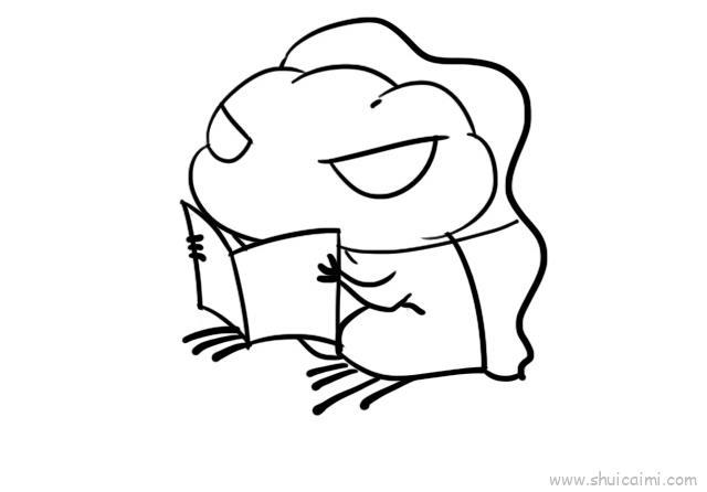 旅行青蛙儿童画怎么画 旅行青蛙简笔画顺序