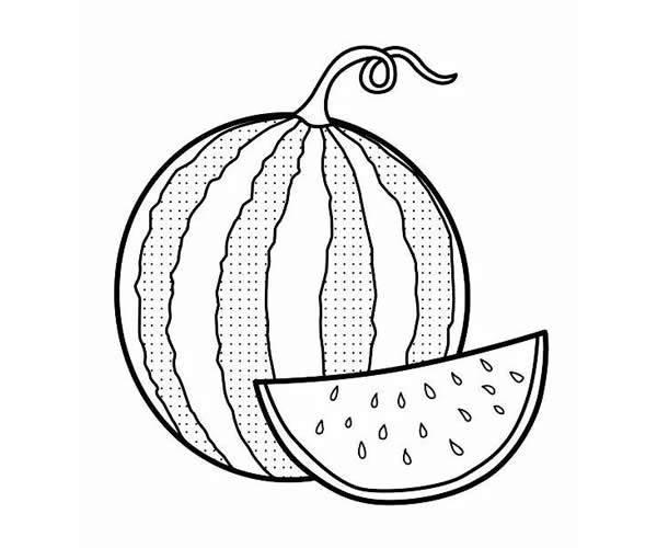 儿童简笔画西瓜 儿童简笔画西瓜灯