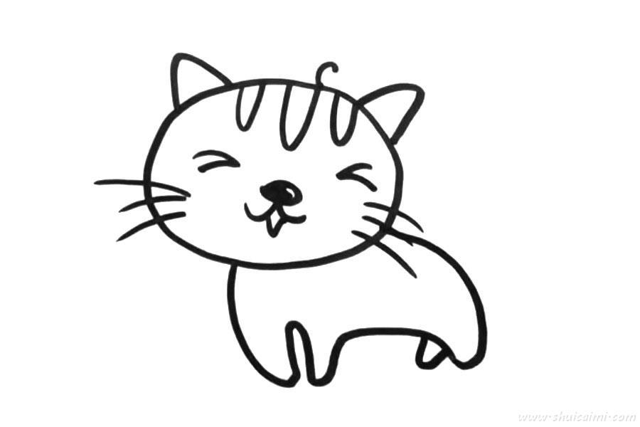 小猫怎么画 小猫简笔画步骤图