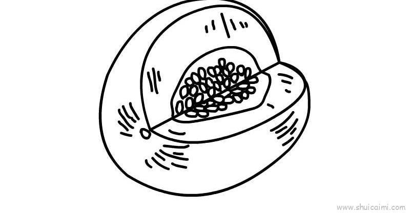 香瓜儿童画怎么画 香瓜简笔画图片大全