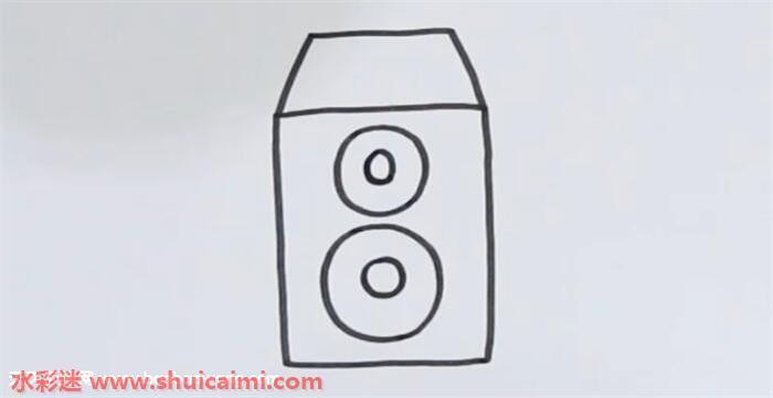 小音响怎么画 小音响简笔画彩色
