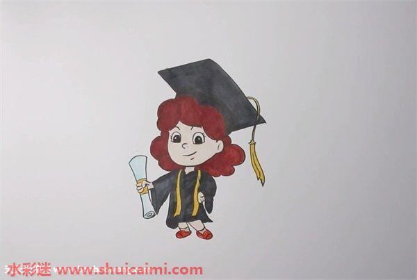 小博士怎么画 小博士简笔画简单彩色