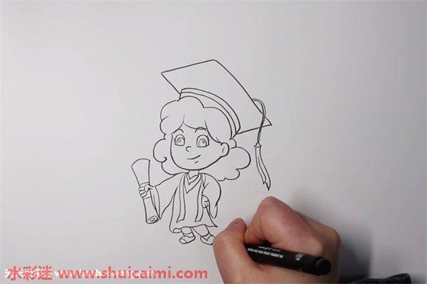 小博士怎么画 小博士简笔画简单彩色