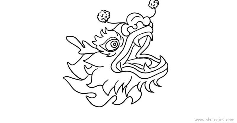 龙头儿童画怎么画 龙头简笔画图片大全