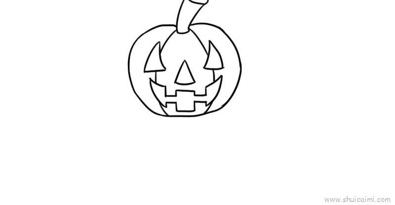 南瓜幽灵儿童画怎么画 南瓜幽灵简笔画好看