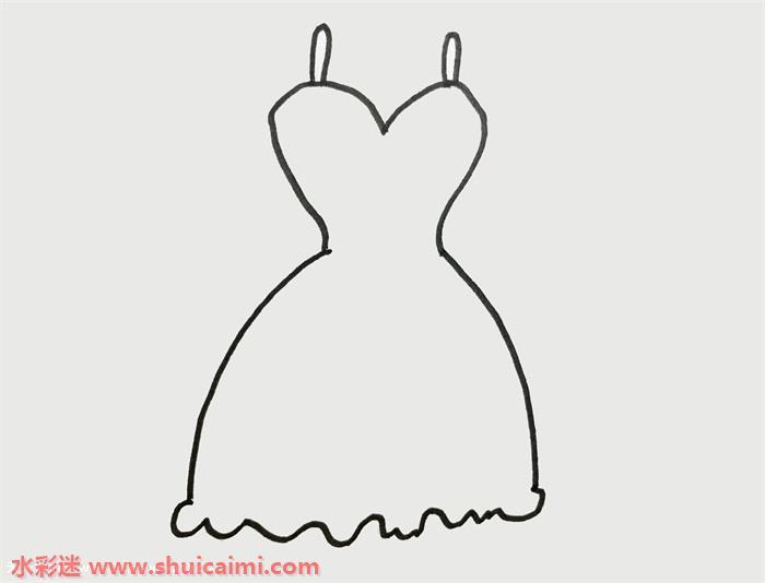 服装裙子怎么画 服装裙子简笔画步骤