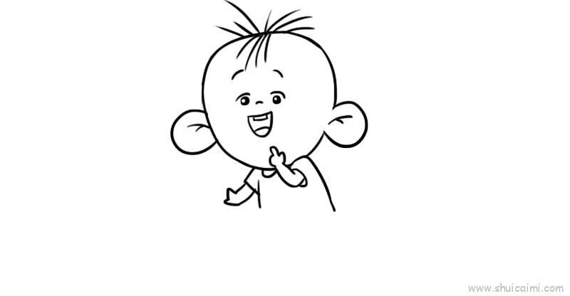 大耳朵图图儿童画怎么画 大耳朵图图简笔画顺序