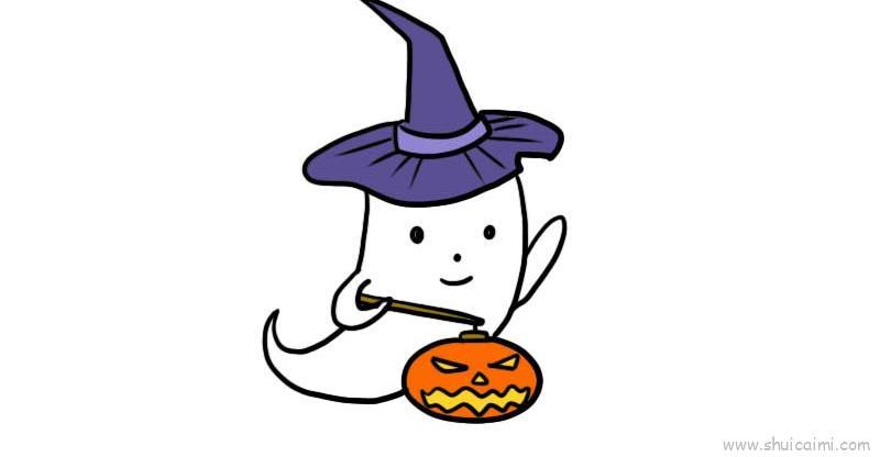 幽灵儿童画怎么画 幽灵简笔画好看