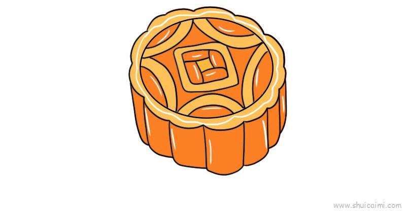 月饼儿童画怎么画 月饼简笔画简单又好看