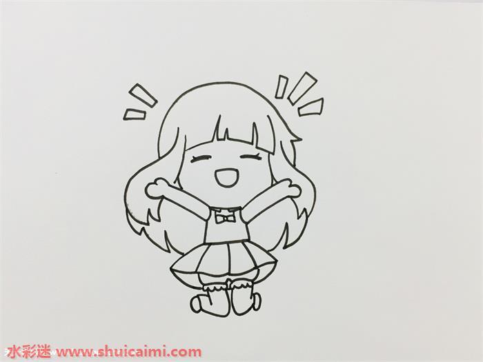 可爱漂亮的奇迹暖暖简笔画教程