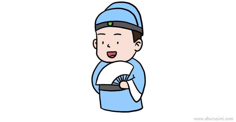 古代诗人儿童画怎么画 古代诗人简笔画图片大全