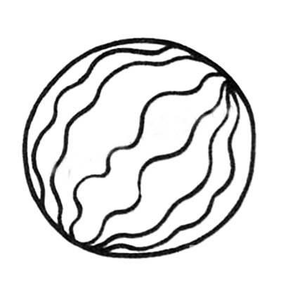 西瓜简笔画 西瓜简笔画彩色