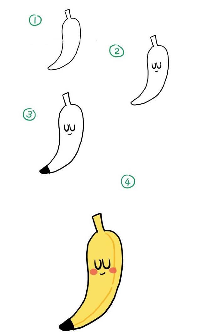 香蕉简笔画 香蕉简笔画儿童