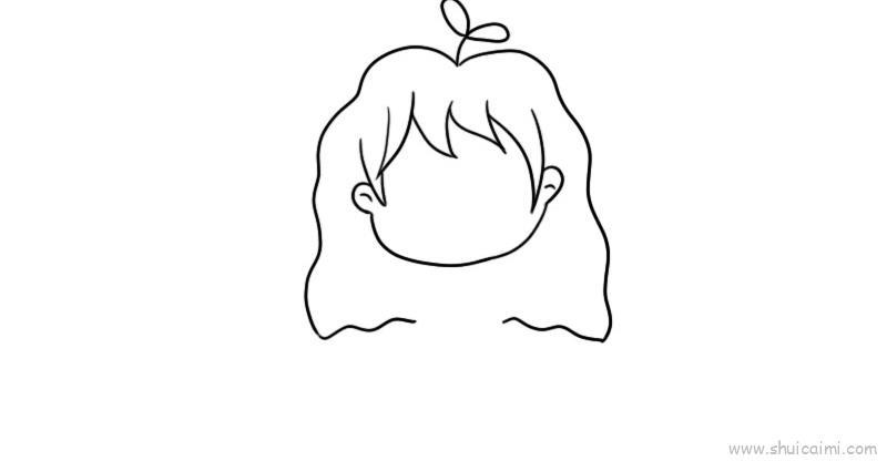 抖音最火小女孩儿童画怎么画 抖音最火小女孩简笔画图片