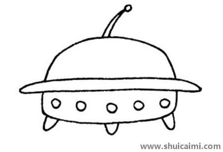 飞碟儿童简笔画