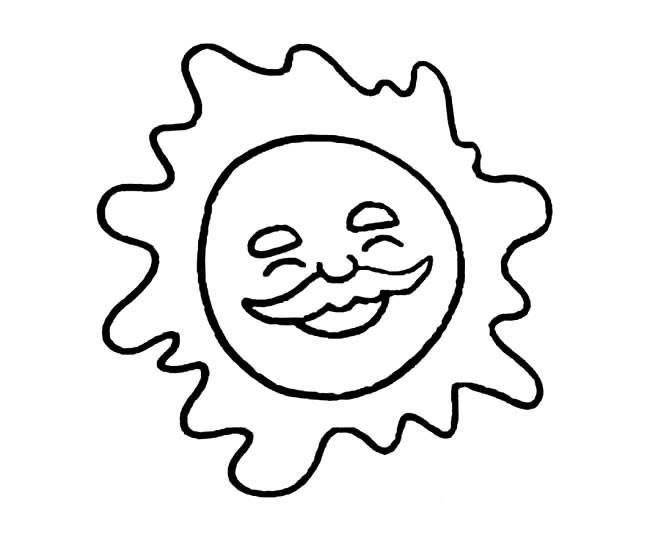 qq一个太阳简笔画 qq一个太阳简笔画图片