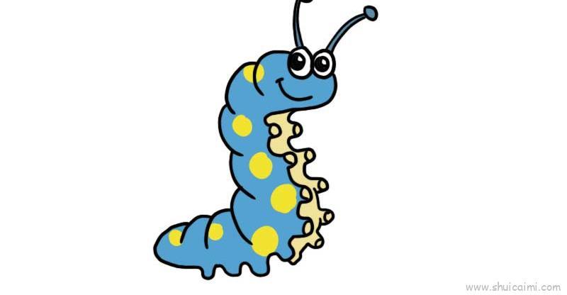 毛毛虫儿童画怎么画 毛毛虫简笔画图片大全