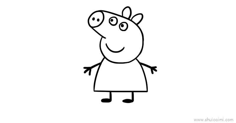 小猪佩奇教学儿童画怎么画 小猪佩奇教学简笔画画法