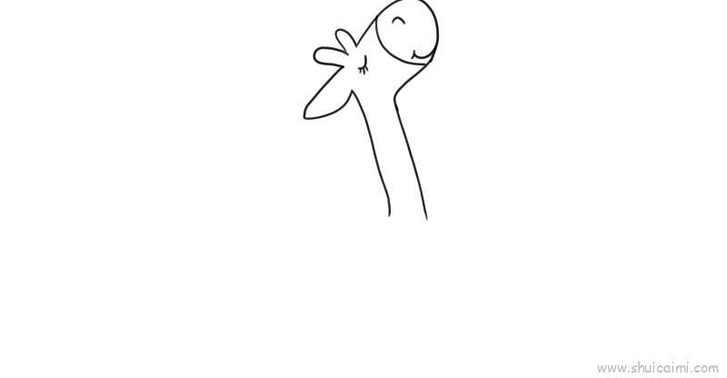 长颈鹿儿童画怎么画 长颈鹿简笔画步骤