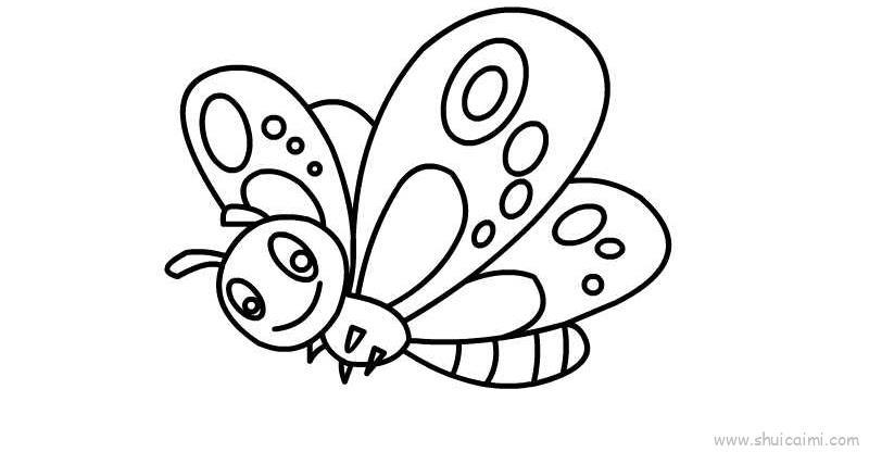 蝴蝶儿童画怎么画 蝴蝶简笔画顺序