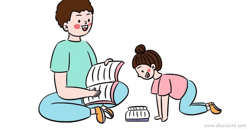 爸爸伴我成长儿童画怎么画 爸爸伴我成长简笔画图片