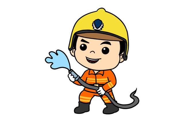 消防员简笔画 消防员简笔画儿童画