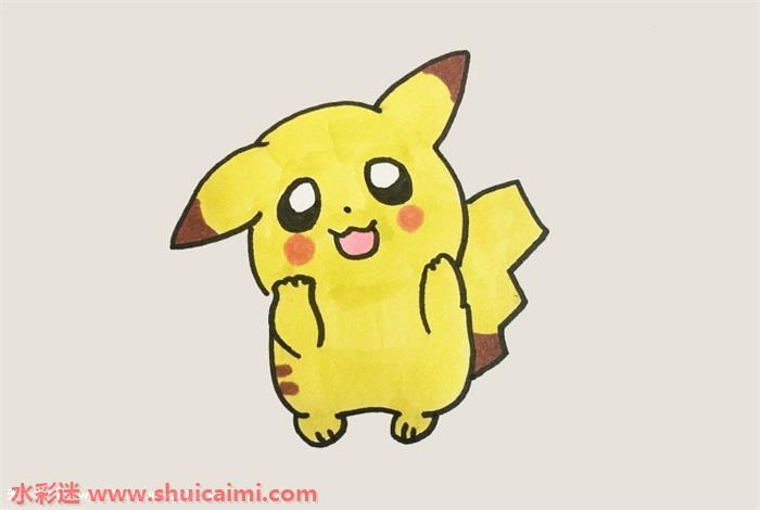 皮卡丘怎么画？皮卡丘简笔画步骤图解