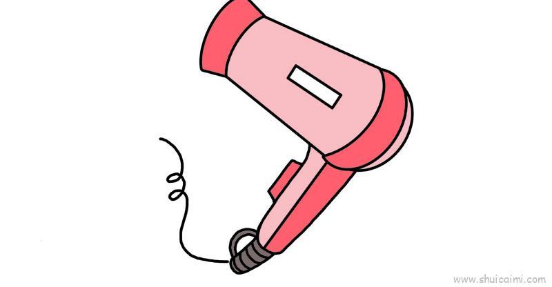 电吹风儿童画怎么画 电吹风简笔画简单又好看