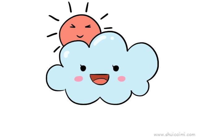 云彩儿童画怎么画 云彩简笔画好看