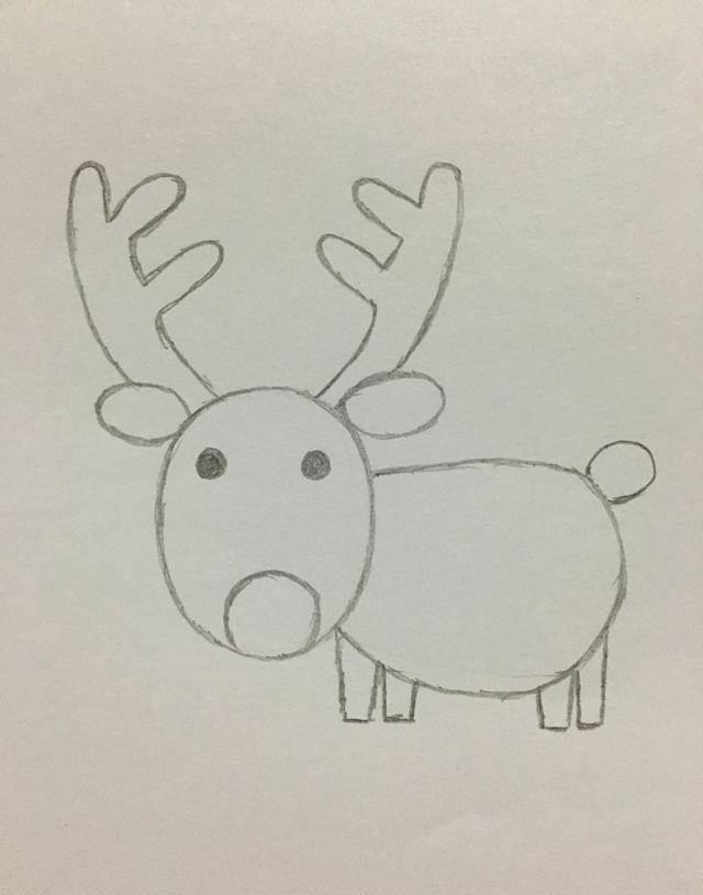 鹿的简笔画 鹿的简笔画图片大全