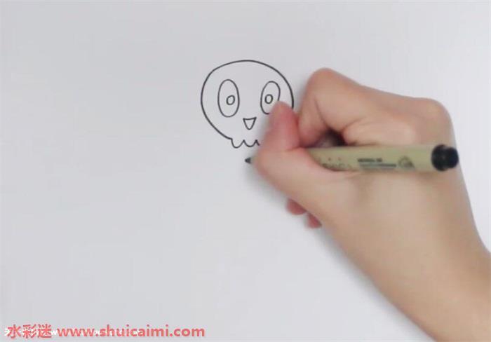 万圣节骨头人怎么画 万圣节骨头人简笔画简单彩色