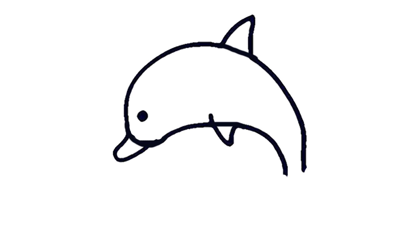 海豚简笔画怎么画 海豚简笔画好看