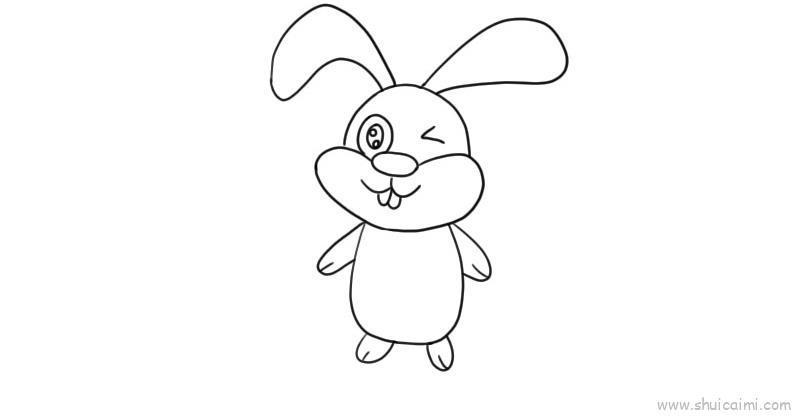 小兔子儿童画怎么画 小兔子简笔画简单