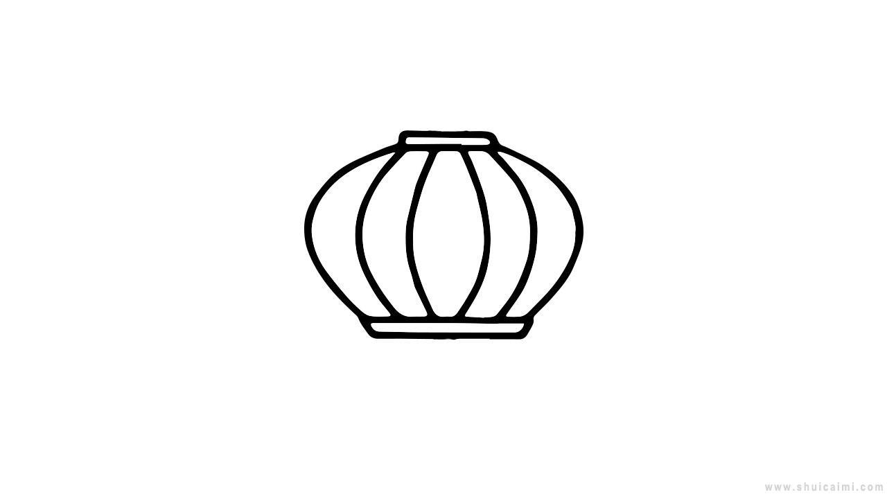 红灯笼简笔画怎么画 红灯笼简笔画顺序