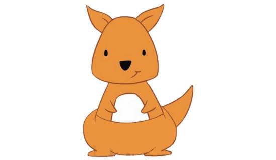 袋鼠简笔画 袋鼠简笔画图片