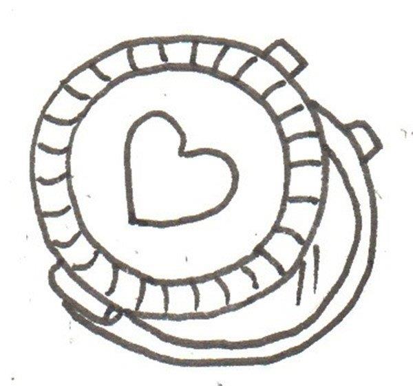 小镜子的简笔画怎么画 小镜子的简笔画图片