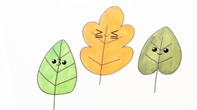 树叶的简笔画 树叶的简笔画简单又漂亮