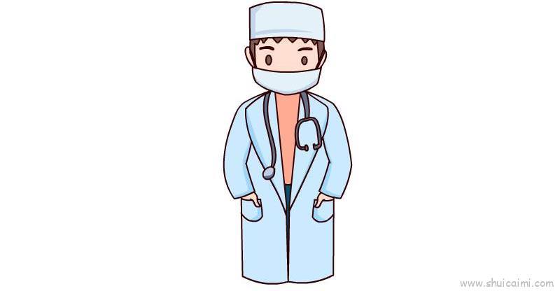 医生教程儿童画怎么画 医生教程简笔画简单