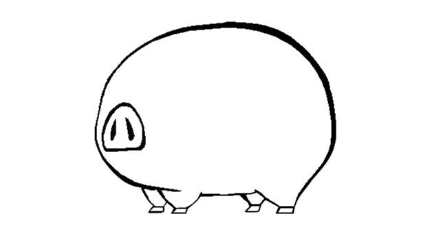 猪猪简笔画怎么画 猪猪简笔画步骤