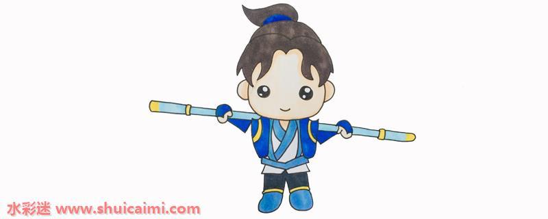 大话西游至尊宝简笔画图解教程分享