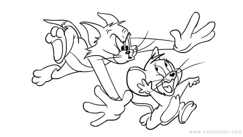 猫和老鼠简笔画怎么画 猫和老鼠简笔画图片大全