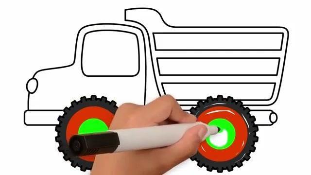 翻斗车简笔画 翻斗车简笔画图片大全