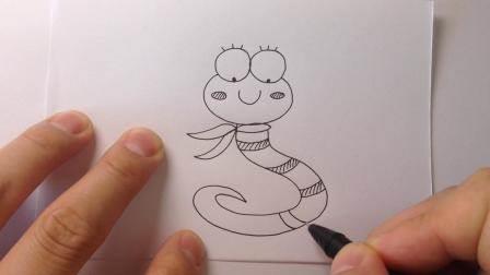 小蛇简笔画 小蛇简笔画彩色