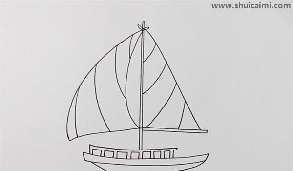 帆船简笔画怎么画 帆船简笔画步骤
