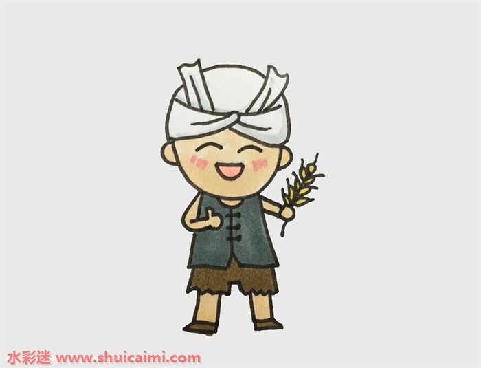 农夫怎么画 农夫简笔画简单彩色