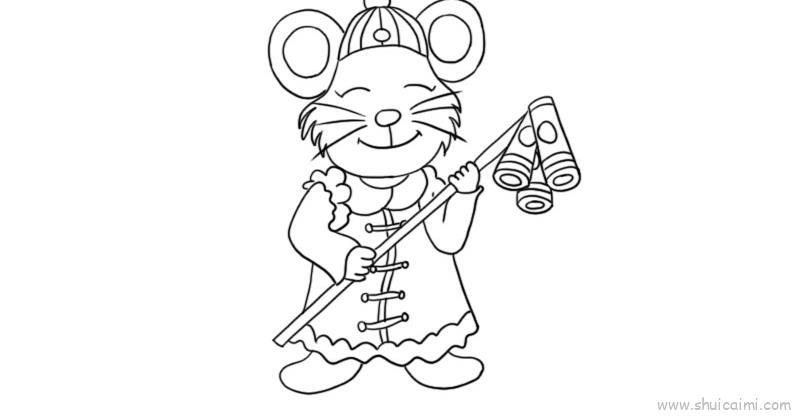 可爱老鼠儿童画怎么画 可爱老鼠简笔画简单