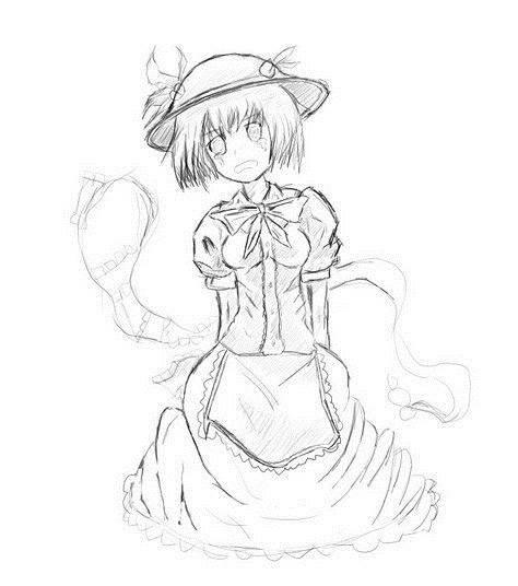 哭的简笔画 小女孩哭的简笔画