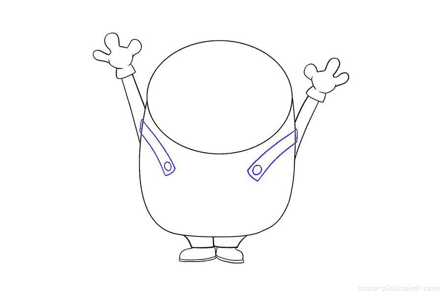 小黄人鲍勃怎么画 小黄人鲍勃简笔画步骤